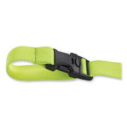 Adjustable - 2 lb Load Capacity - Buckle Attachment - 8" Height x 2" Width x 48" Length - Lime - Elastic, Plastic - 6 / Carton
