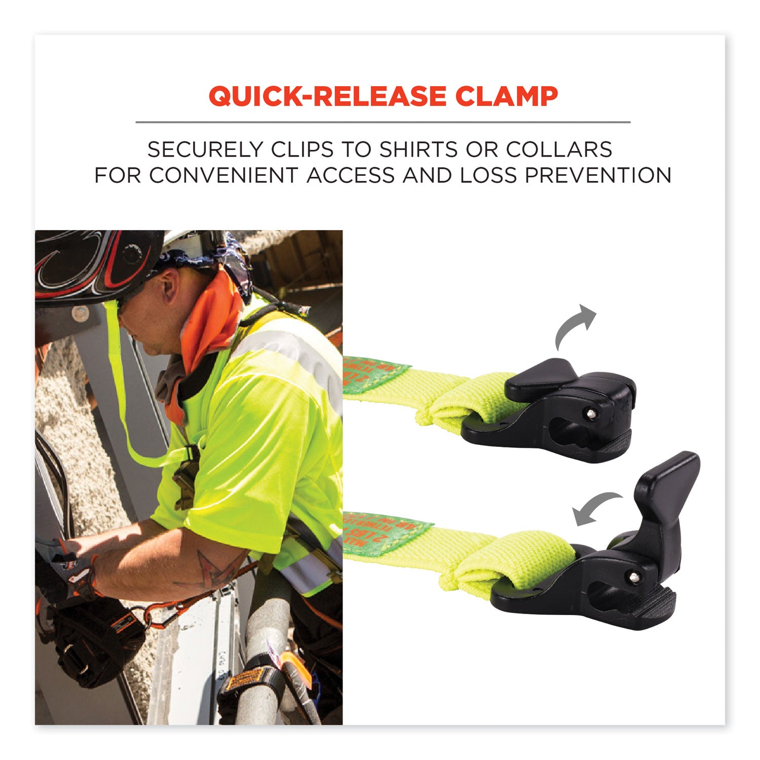 2 lb Load Capacity - Buckle Attachment - 1.5" Height x 2" Width x 48" Length - Lime - Elastic, Fabric - 6 / Carton