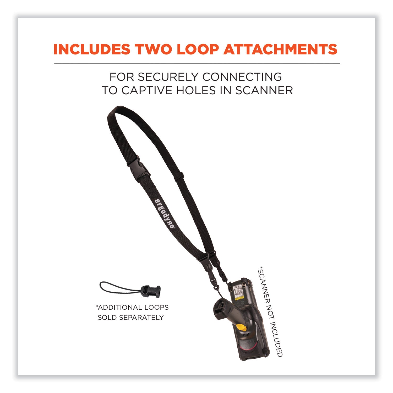 Adjustable - One Size - Buckle Attachment - Black - Polyester - 1 Each