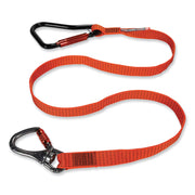 Adjustable - 80 lb Load Capacity - Standard - Carabiner Attachment - 2" Height x 12" Width x 76" Length - Orange - Nylon Webbing, Aluminum - 1 Each