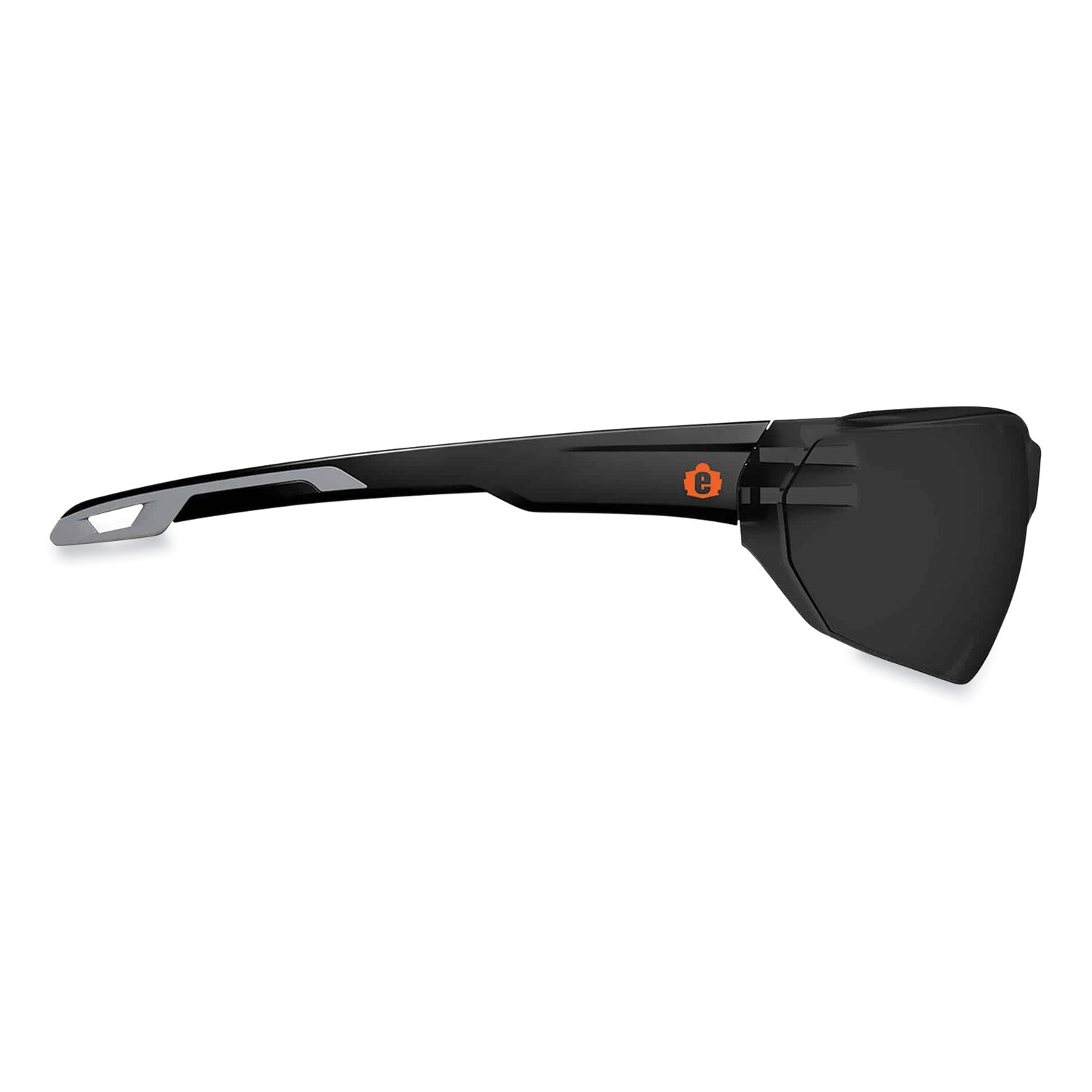 Ergodyne VALI Smoke Lens Matte Frameless Safety Glasses / Sunglasses, Matte Black, Black