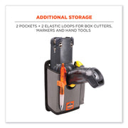Ergodyne Squids 5543 Mounting Carrier, Gray, Polyester, Fits Bar Code Scanner, Tool, Mobile Computer, 1 Each