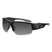 Ergodyne Skullerz Dagr Smoke Lens Safety Glasses, Matte Black Frame, Scratch & Impact Resistant, Anti-glare, Non-slip, 1 Each