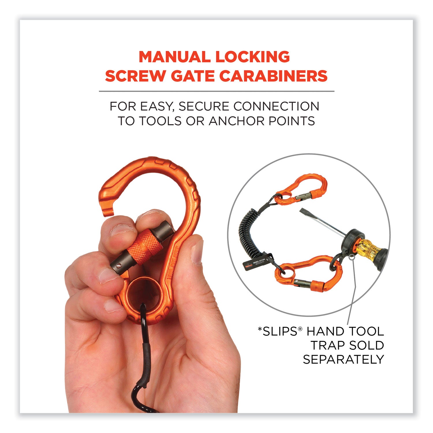Adjustable - 2 lb Load Capacity - Carabiner Attachment - 1.5" Height x 4" Width x 48" Length - Black - Aluminum, Plastic - 6 / Carton
