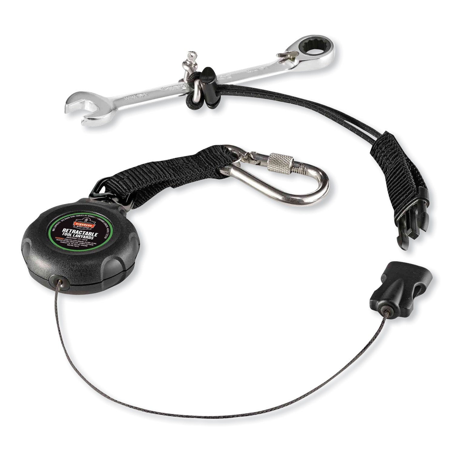 Adjustable - 2 lb Load Capacity - Standard - Clip/Buckle Attachment - 1.5" Height x 12.5" Width x 48" Length - Black - Stainless Steel, Acrylonitrile Butadiene Styrene (ABS) - 1 Each
