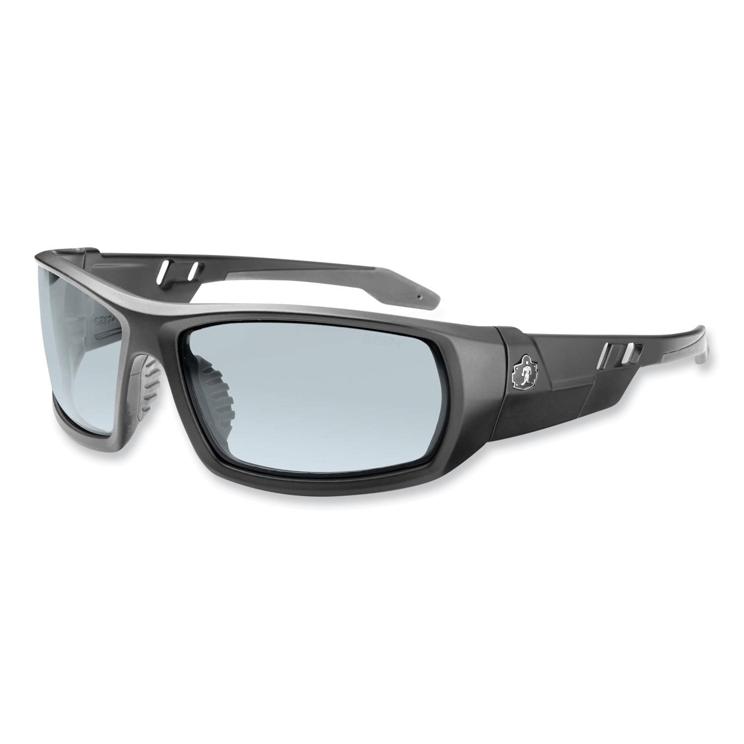 Ergodyne Odin In/Outdoor Safety Glasses, Matte Black Frame, Anti-fog, Scratch & Impact Resistant, Non-slip, Comfortable, 1 Each