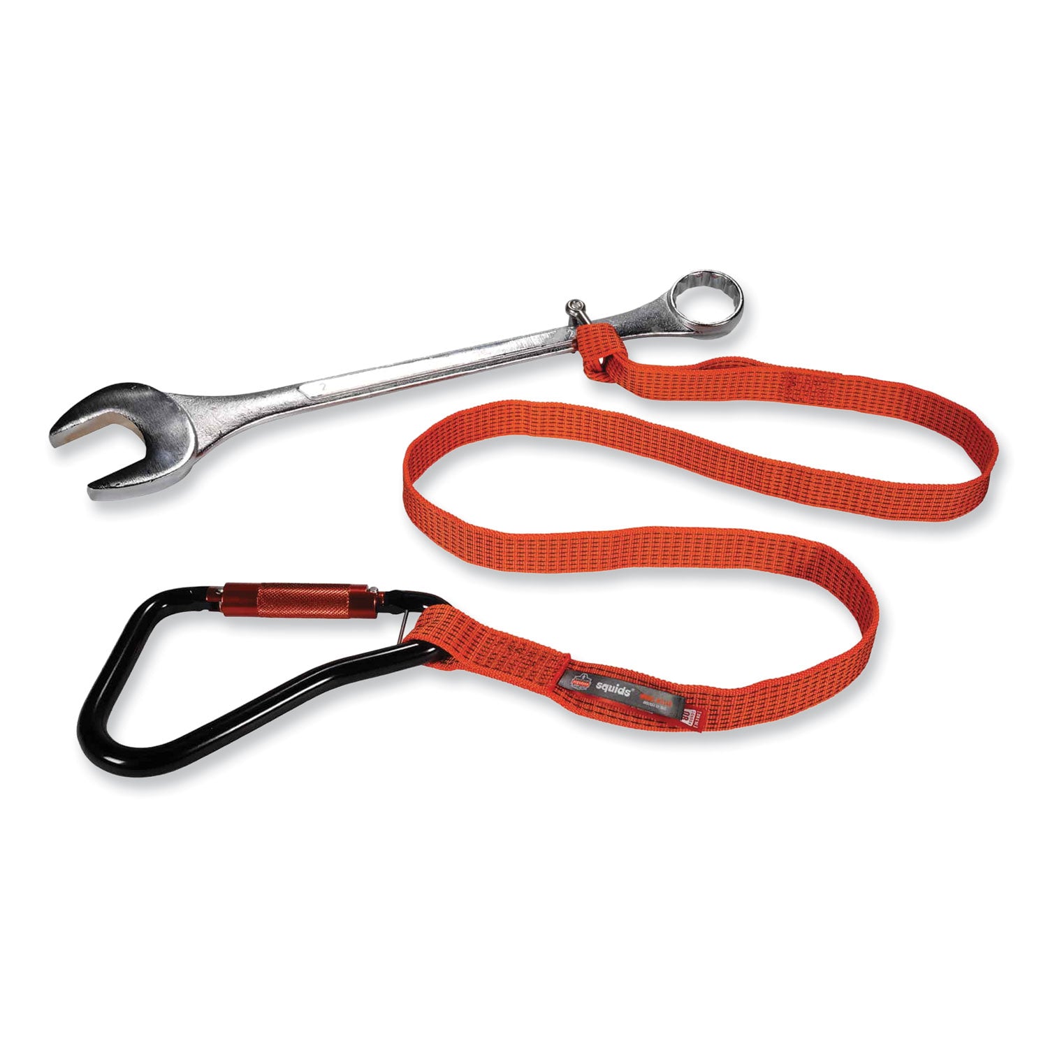 Adjustable - 80 lb Load Capacity - Standard - Carabiner Attachment - 2" Height x 12" Width x 76" Length - Orange - Nylon Webbing - 1 Each