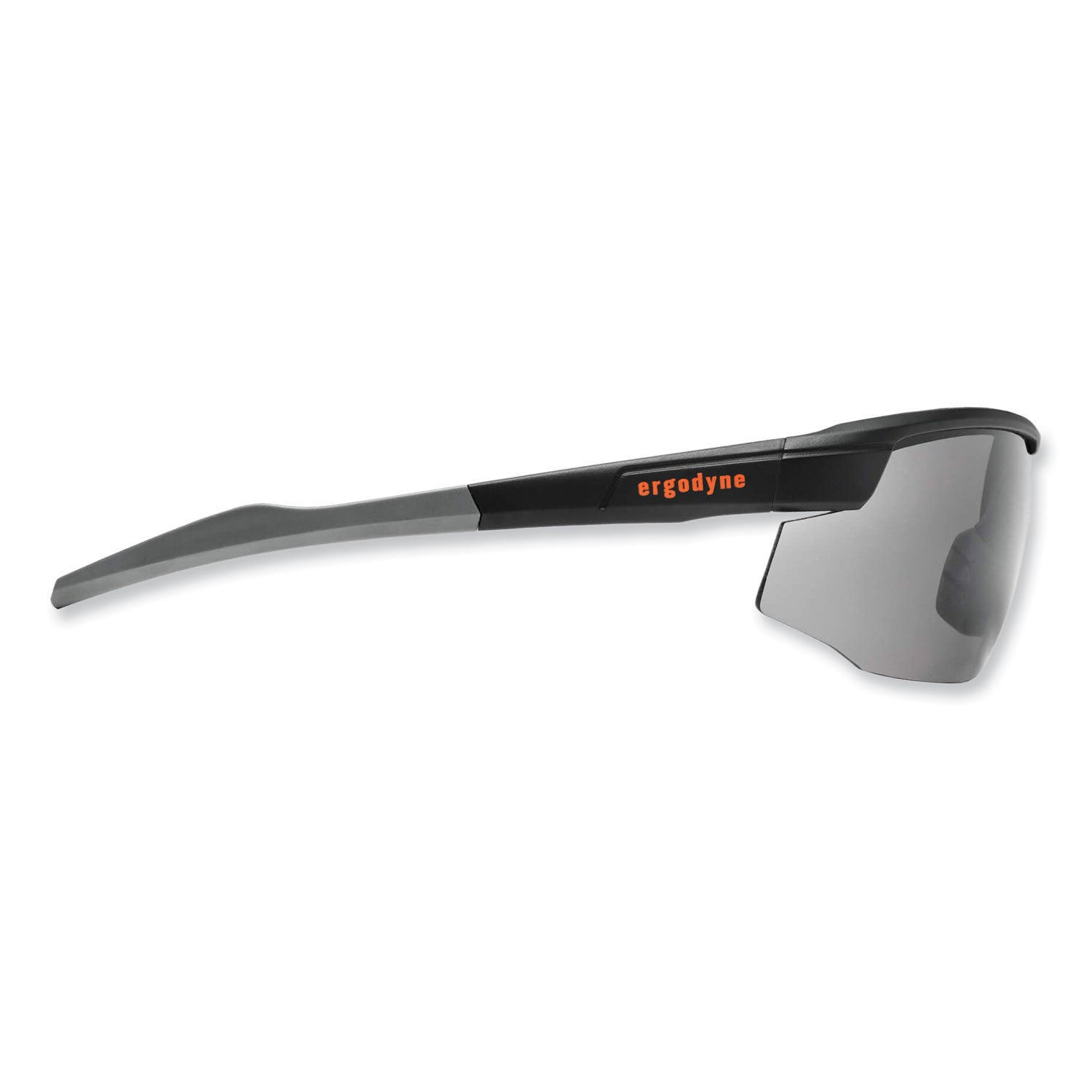 Ergodyne SKOLL Anti-Fog Smoke Lens Matte Safety Glasses, Matte Black, Black