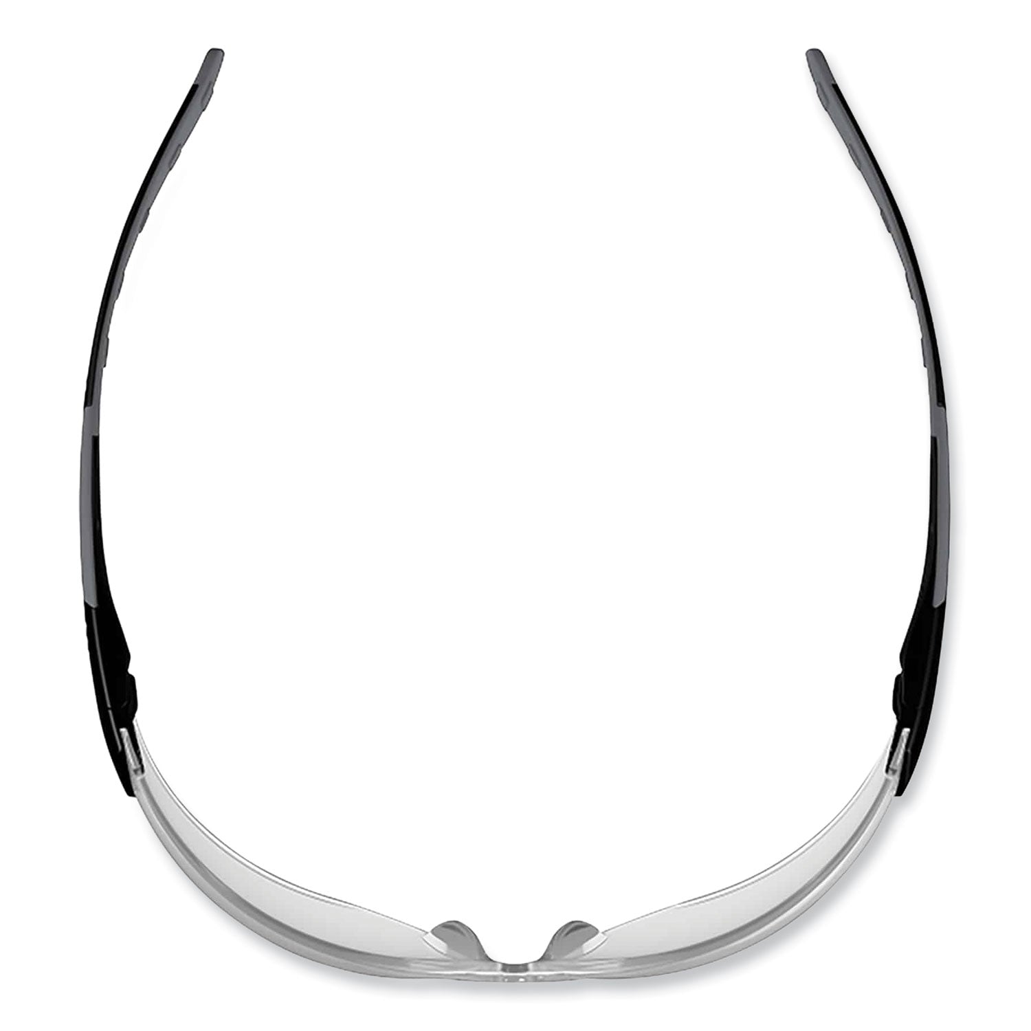 Eye Protection - Matte Black - Clear Lens - Anti-fog, Lightweight, Rimless, Impact Resistant, Anti-scratch, Durable, UV Resistant, Slip Resistant, Flex-Point Temple, Frameless - 1 Each