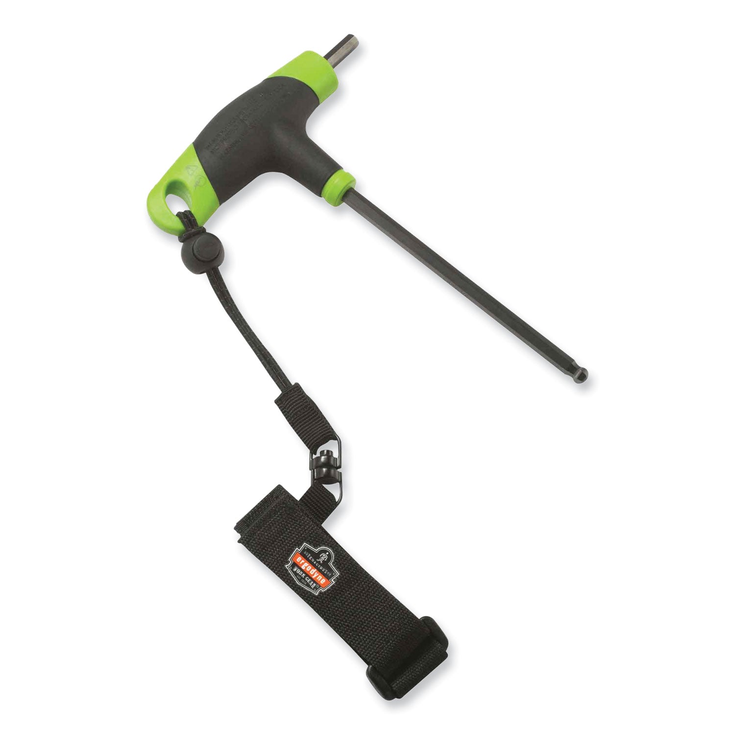 Ergodyne 3115 Wrist Tool Lanyard - 2lbs - Adjustable - 2 lb Load Capacity - Small (S)/Medium (M) - Barrel Lock Closure Attachment - 11.3" Height x 1.3" Width x 4" Length - Black - Polyester Webbing - 6 / Carton