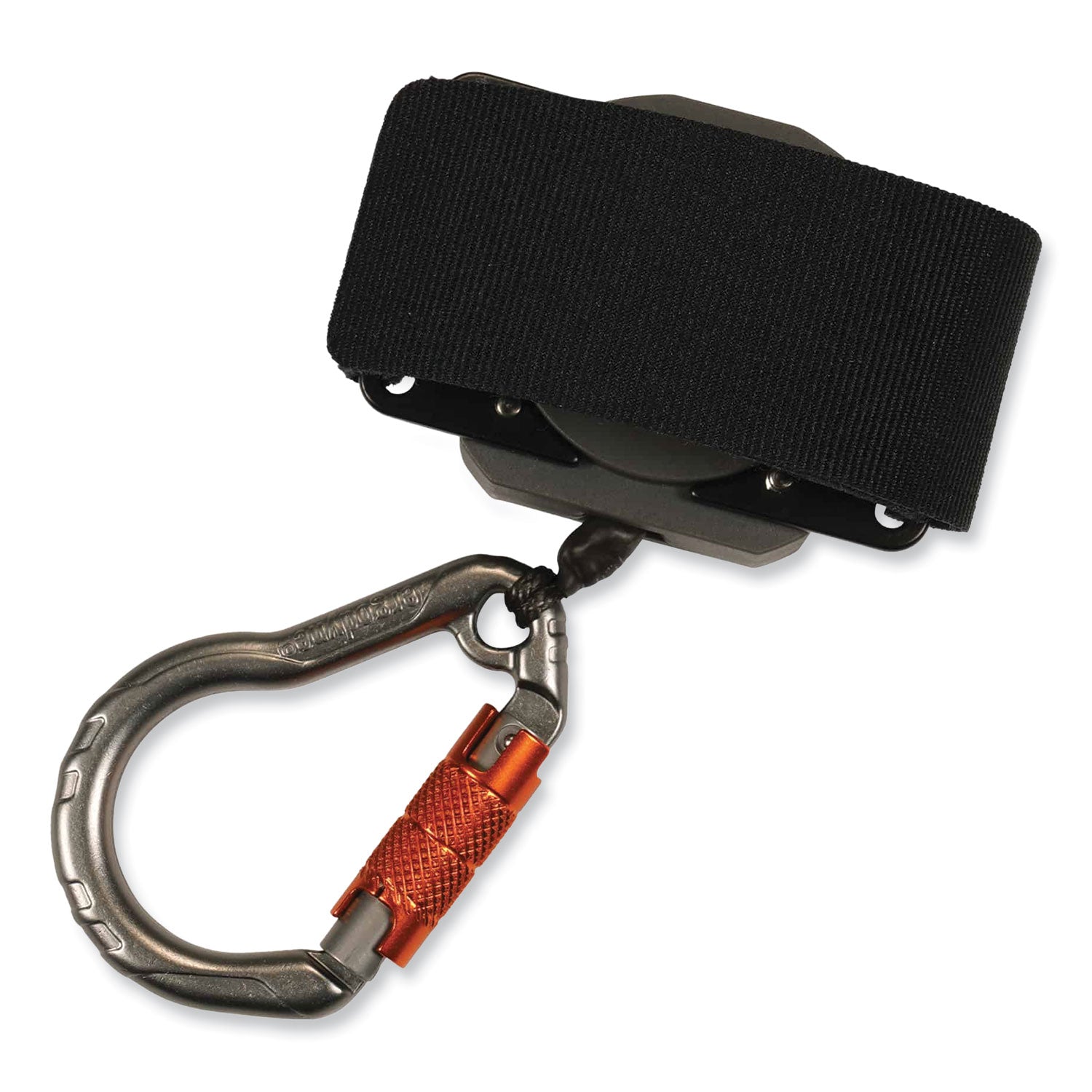Adjustable - 1.98 lb Load Capacity - Standard - Loop/Locking Carabiner Attachment - 1.5" Height x 5" Width x 48" Length - Gray - Nylon, Fiberglass - 1 Each