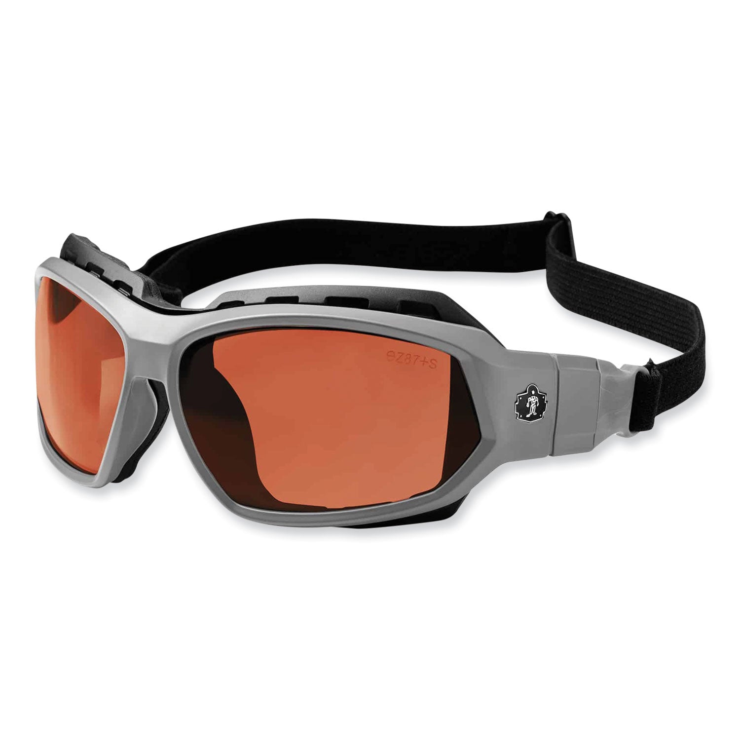 Ergodyne Loki PZ Copper Safety Glasses - Matte Gray Frame/Copper Lens