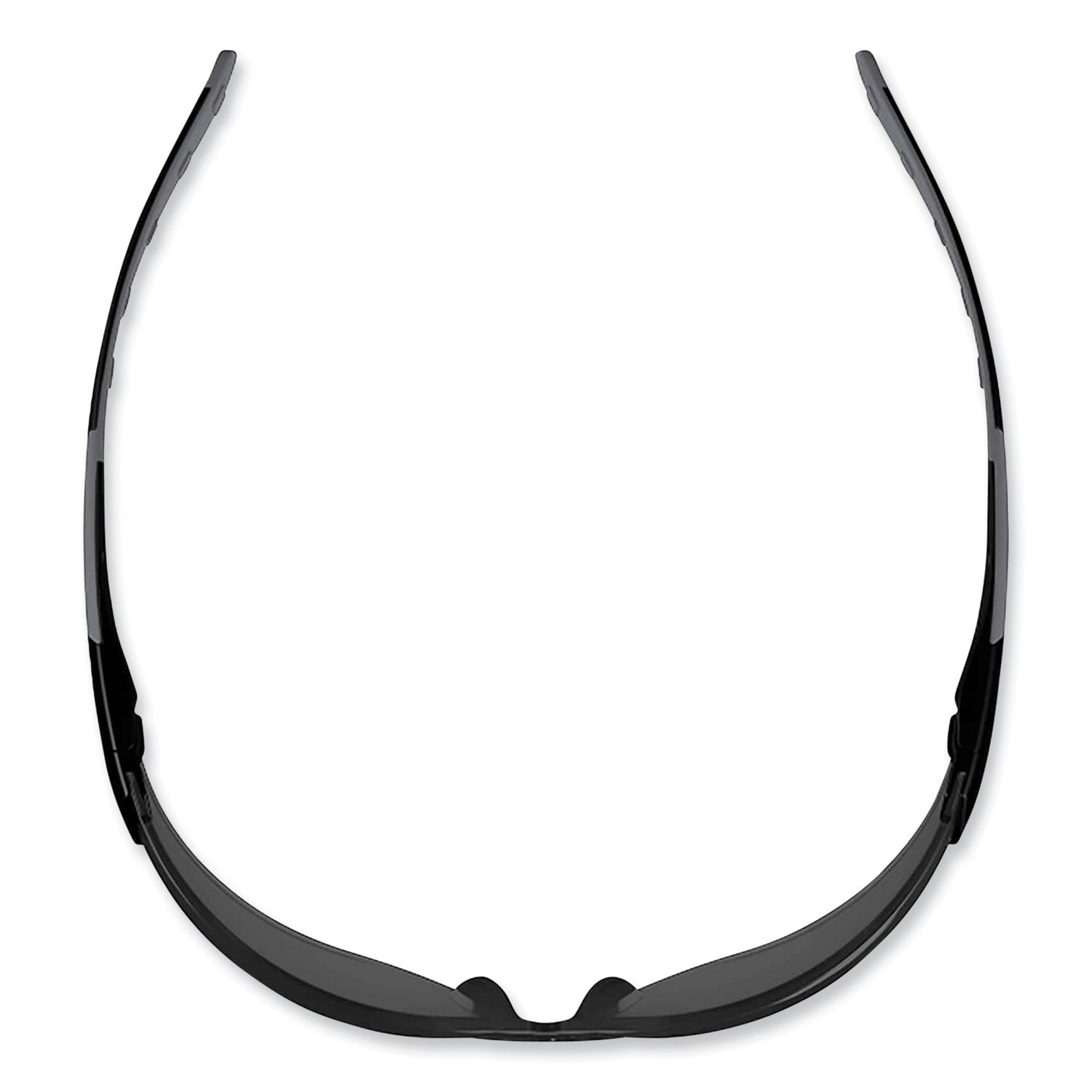 Ergodyne SAGA Anti-Fog Smoke Lens Matte Frameless Safety Glasses / Sunglasses, Matte Black, Black