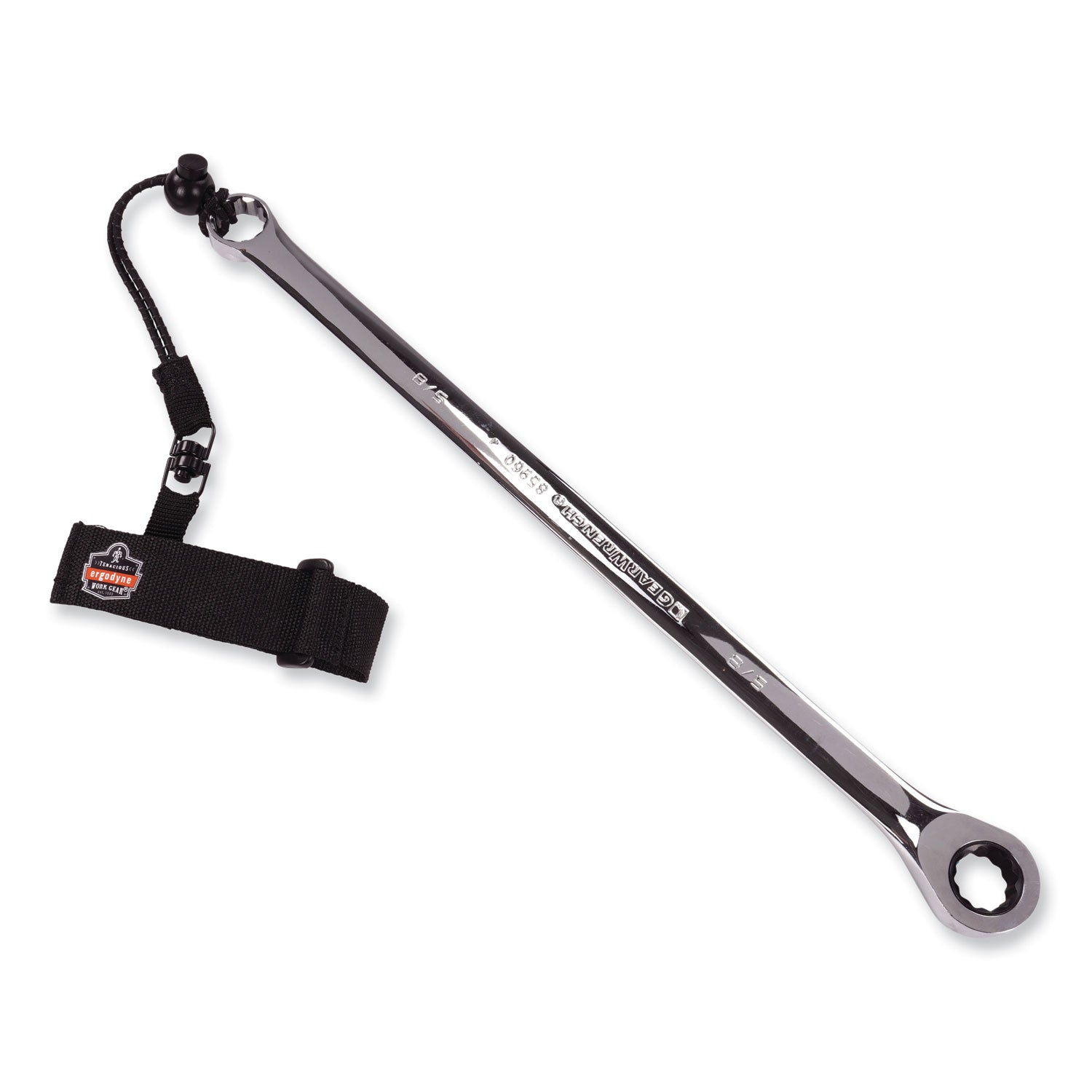 Ergodyne 3115 Wrist Tool Lanyard - 2lbs - Adjustable - 2 lb Load Capacity - Large (L)/Extra Large (XL) - Barrel Lock Closure Attachment - 11.3" Height x 1.3" Width x 4" Length - Black - Polyester Webbing - 6 / Carton