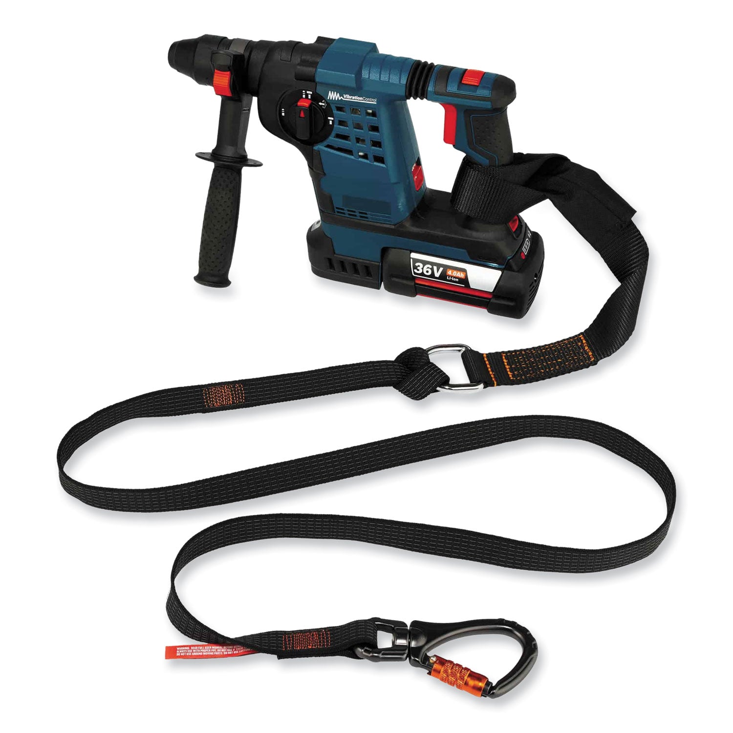 40 lb Load Capacity - Standard - Carabiner Attachment - 1" Height x 10.3" Width x 76" Length - Black - Nylon - 1 Each