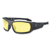 Ergodyne Skullerz Odin Safety Glasses, Yellow Lens, Kryptek Typhon Frame, Scratch & Impact Resistant, Anti-glare, Non-slip, 1 Each