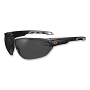 Ergodyne VALI Smoke Lens Matte Frameless Safety Glasses / Sunglasses, Matte Black, Black