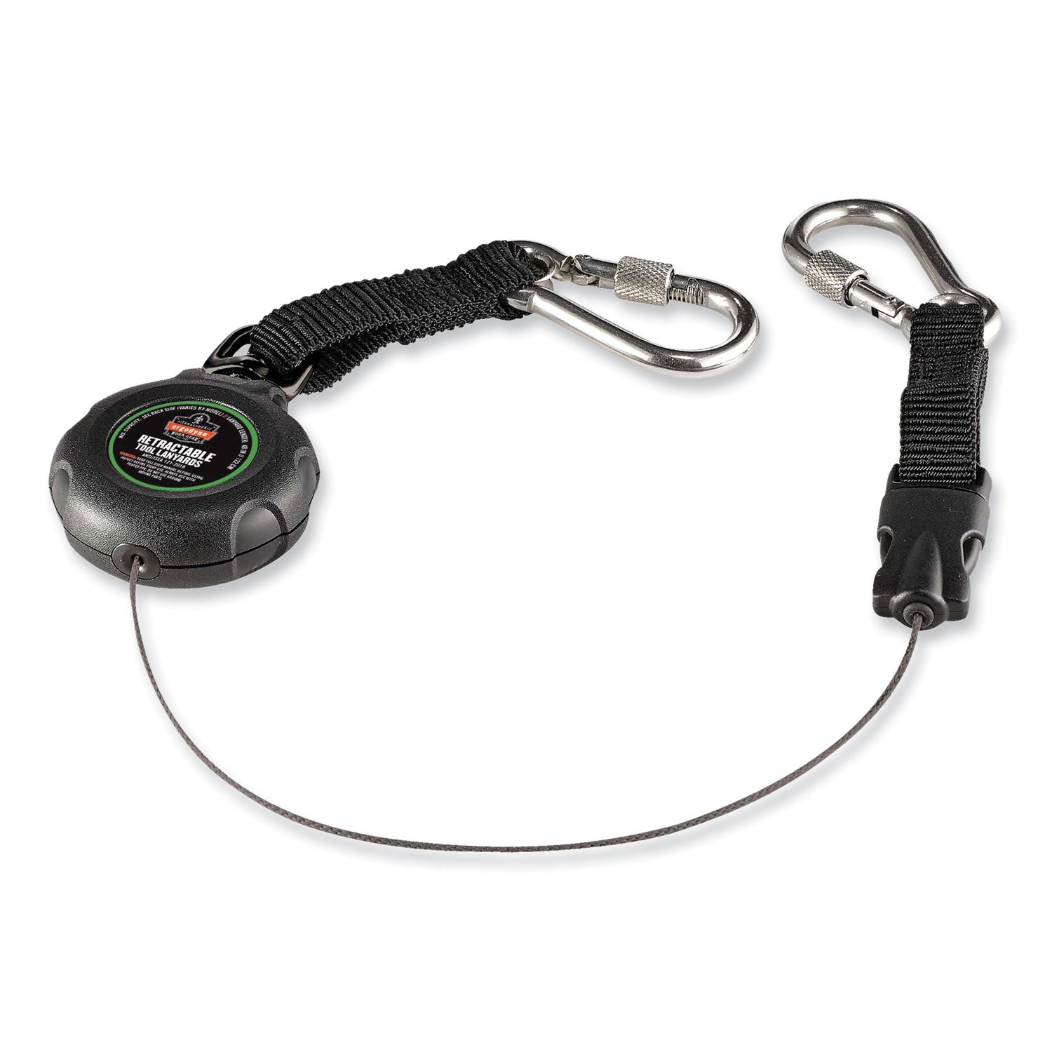 1 lb Load Capacity - Standard - Clip/Buckle Attachment - 1.5" Height x 12.5" Width x 5" Length - Black - Stainless Steel, Acrylonitrile Butadiene Styrene (ABS), Plastic - 1 Each