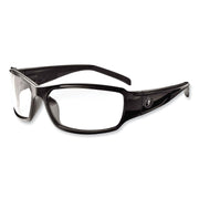 Eye Protection - Black - Clear Lens - Durable, Bendable Frame, Flexible Frame, Break Resistant, Non-Slip Temple, Rubber Tipped Temples, Slip Resistant, Anti-scratch, UV Resistant, Polarized, Anti-glare, ... - 1 Each