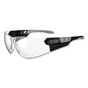 Eye Protection - Matte Black - Clear Lens - Anti-fog, Lightweight, Rimless, Impact Resistant, Anti-scratch, Durable, UV Resistant, Slip Resistant, Flex-Point Temple, Frameless - 1 Each