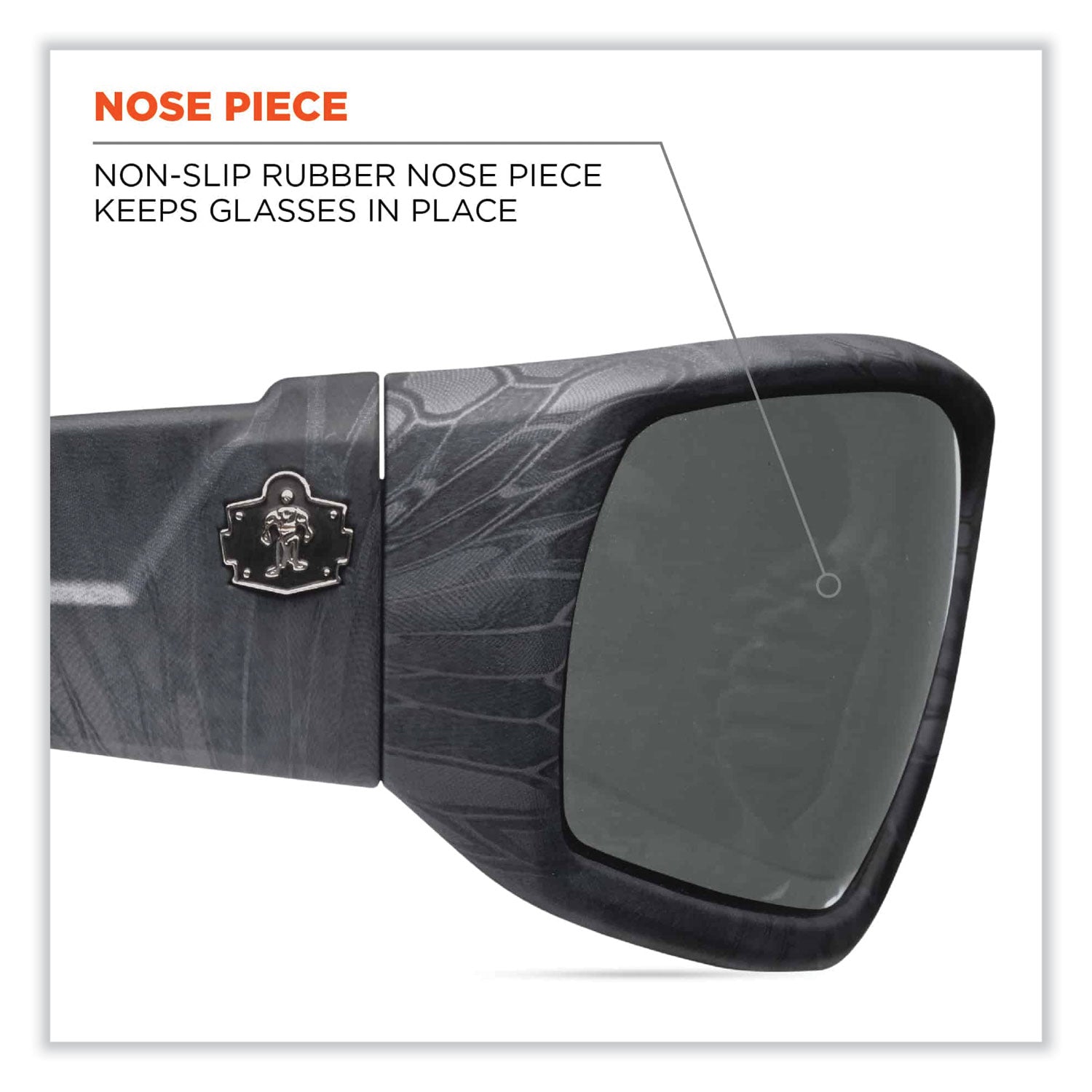 Skullerz Odin Safety Glasses, Kryptek Highlander Nylon Impact Frame, Anti-Fog Smoke Polycarbonate Lens