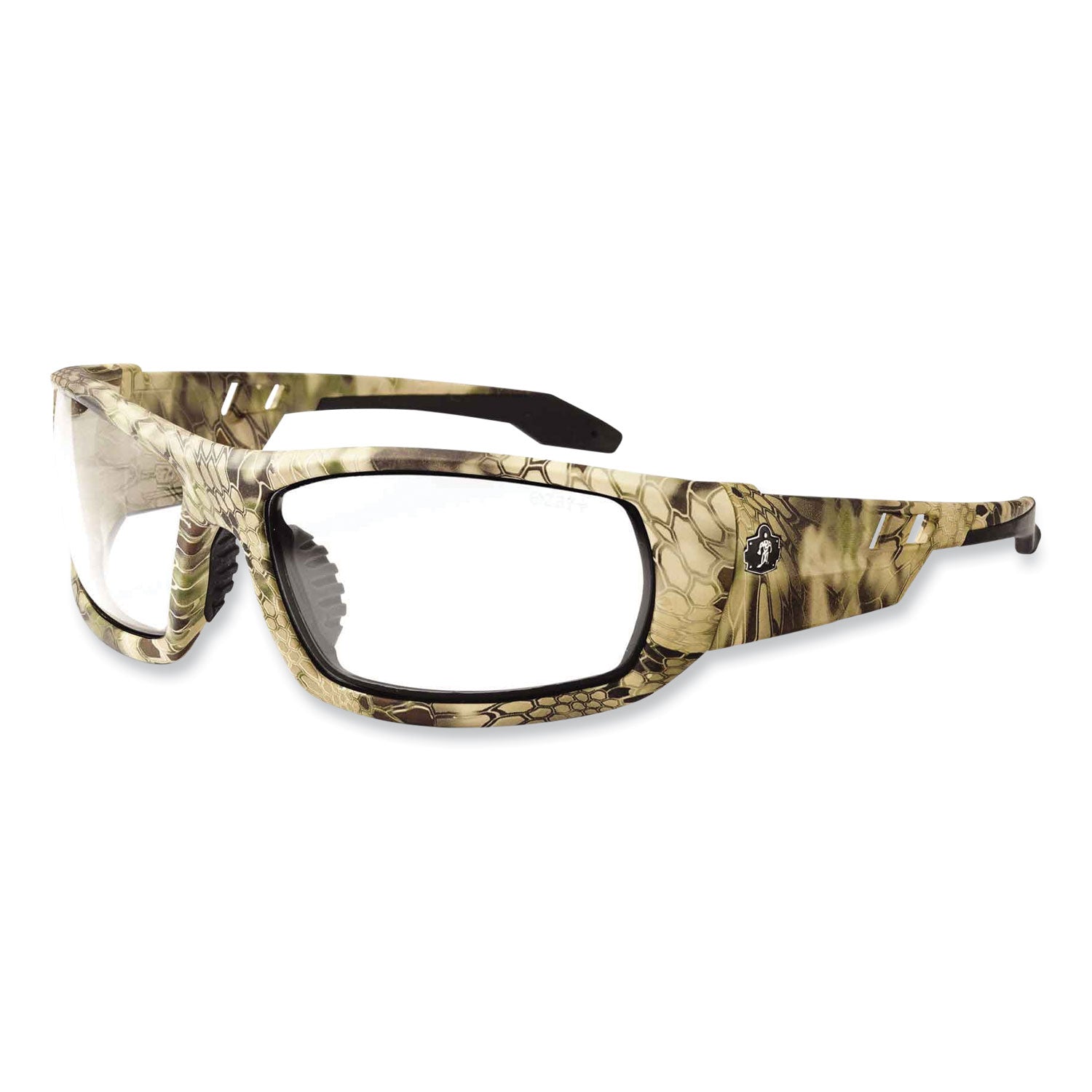 Ergodyne Skullerz Odin AF Clear Safety Glasses, Kryptek Highlander Frame, Anti-Fog, Scratch Resistant, Impact Resistant, 1 Each