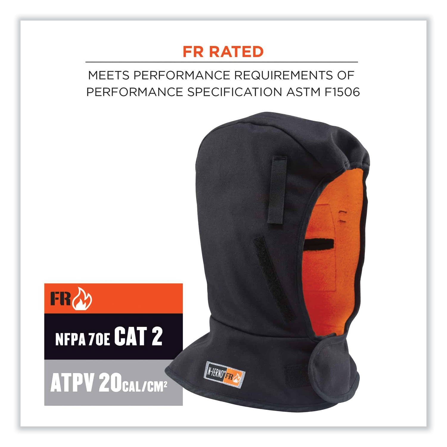 Foam, Cotton, Fleece, Elastic - Black