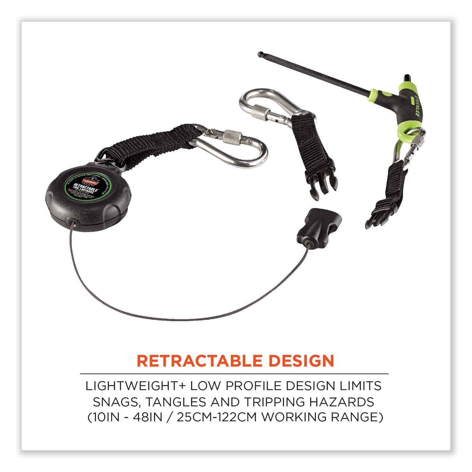 1 lb Load Capacity - Standard - Clip/Buckle Attachment - 1.5" Height x 12.5" Width x 5" Length - Black - Stainless Steel, Acrylonitrile Butadiene Styrene (ABS), Plastic - 1 Each