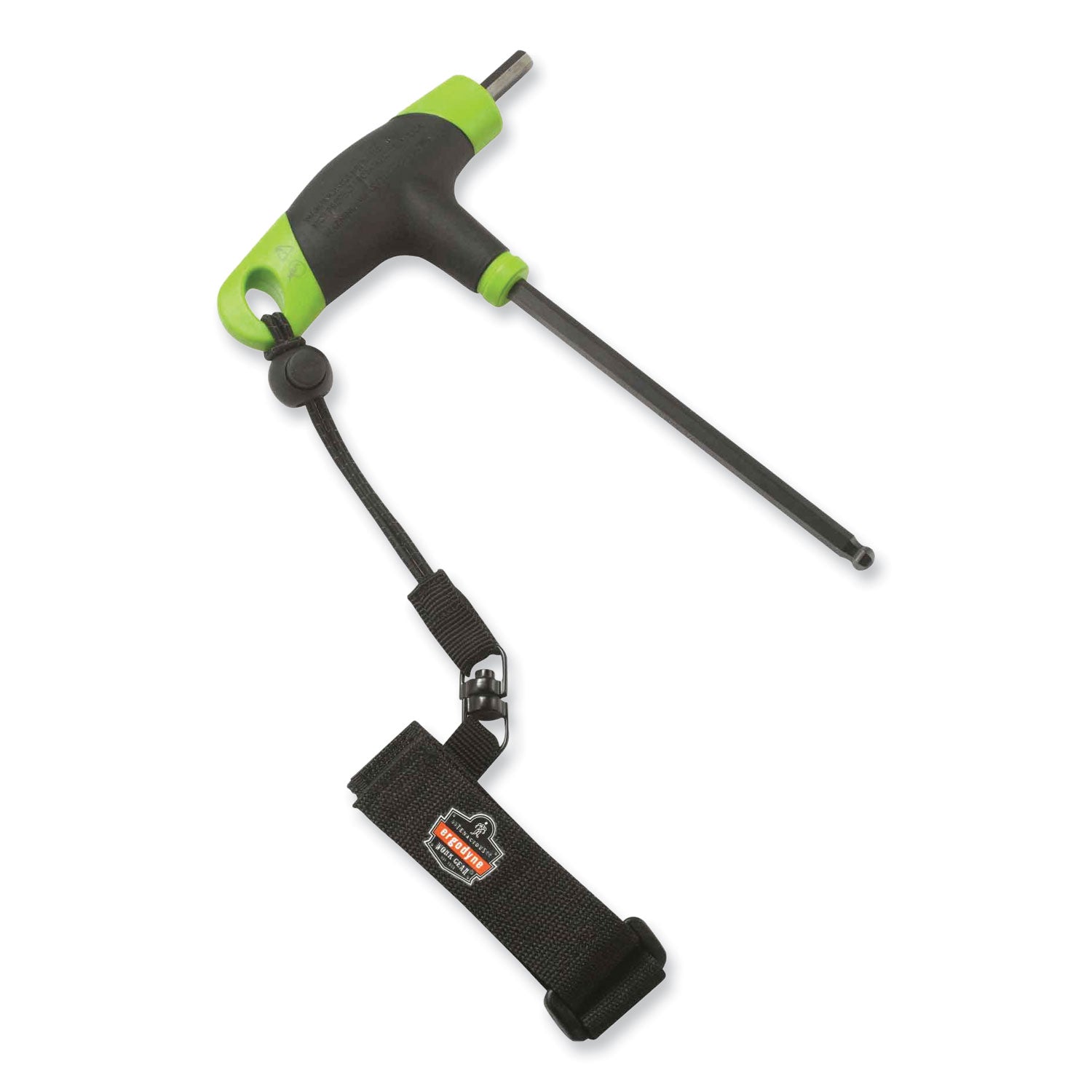 Ergodyne 3115 Wrist Tool Lanyard - 2lbs - Adjustable - 2 lb Load Capacity - Large (L)/Extra Large (XL) - Barrel Lock Closure Attachment - 11.3" Height x 1.3" Width x 4" Length - Black - Polyester Webbing - 6 / Carton