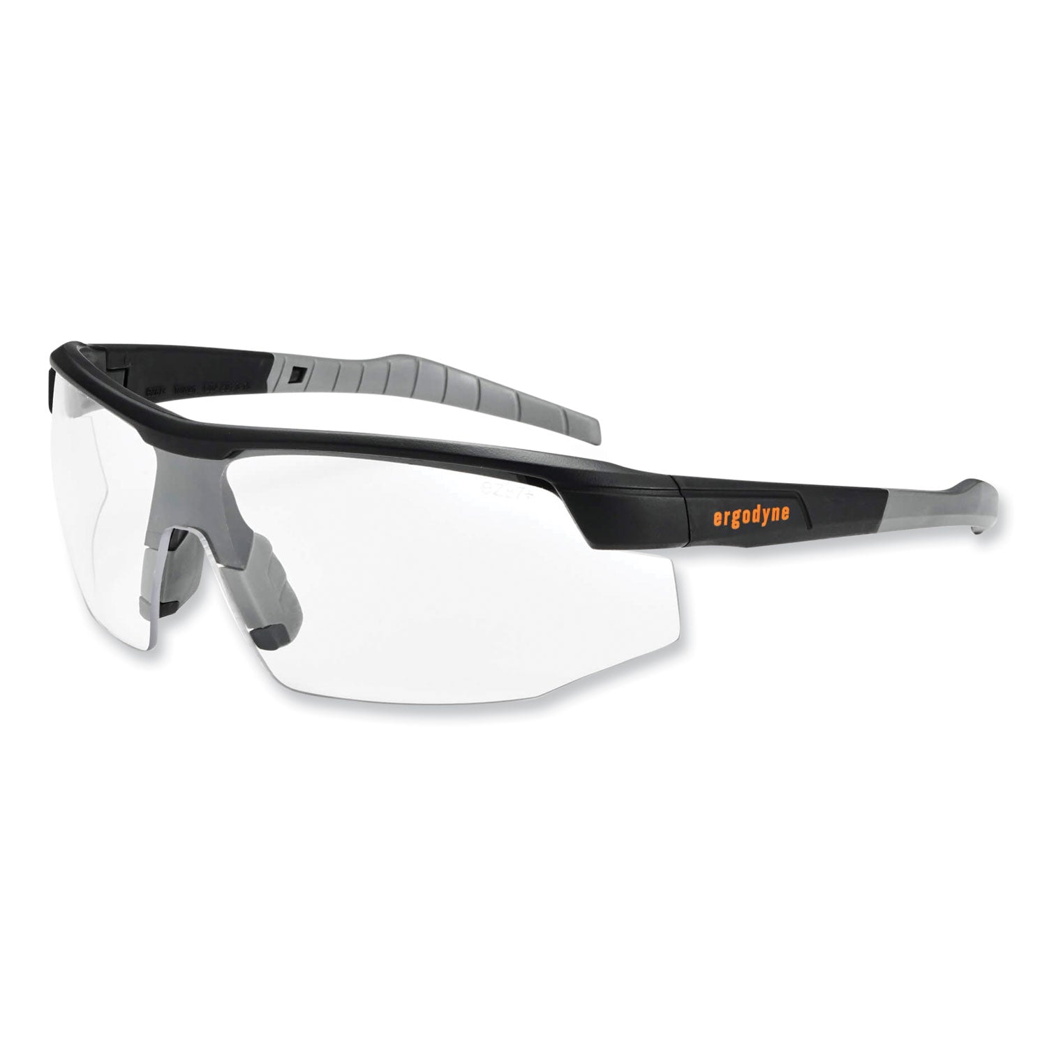 Ergodyne SKOLL Anti-Fog Smoke Lens Safety Glasses, Matte Black, Black