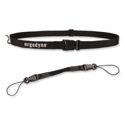 Ergodyne 3135 Barcode Scanner Belt + Hook, Adjustable, Small (S), Buckle Attachment, Black Polyester, 1 Each