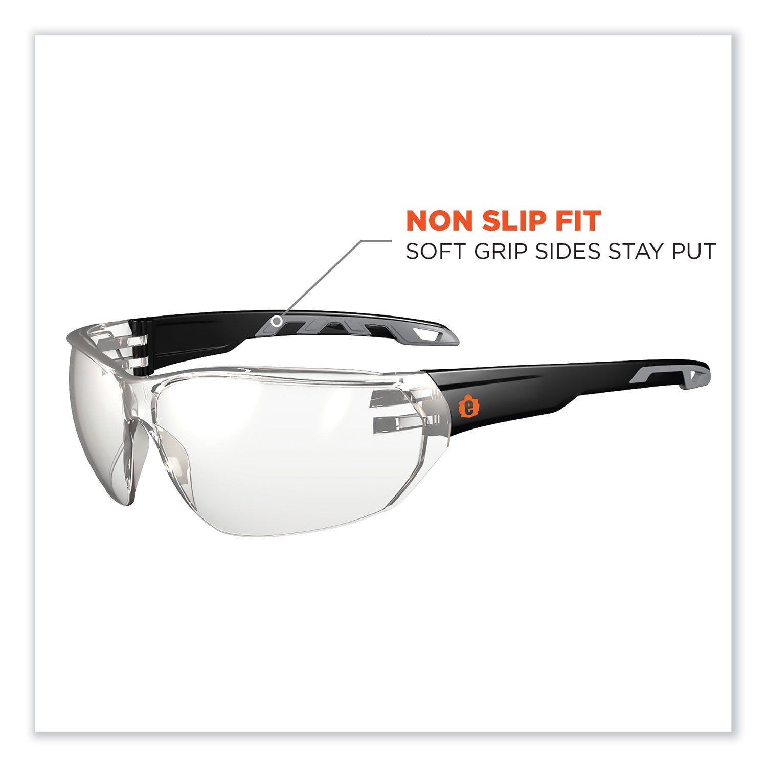 Recommended for: Indoor/Outdoor - Eye Protection - Matte Black - Anti-fog, Anti-scratch, UV Resistant, Lightweight, Impact Resistant, Non-Slip Temple, Rubber Tipped Temples, Frameless - 1 Each