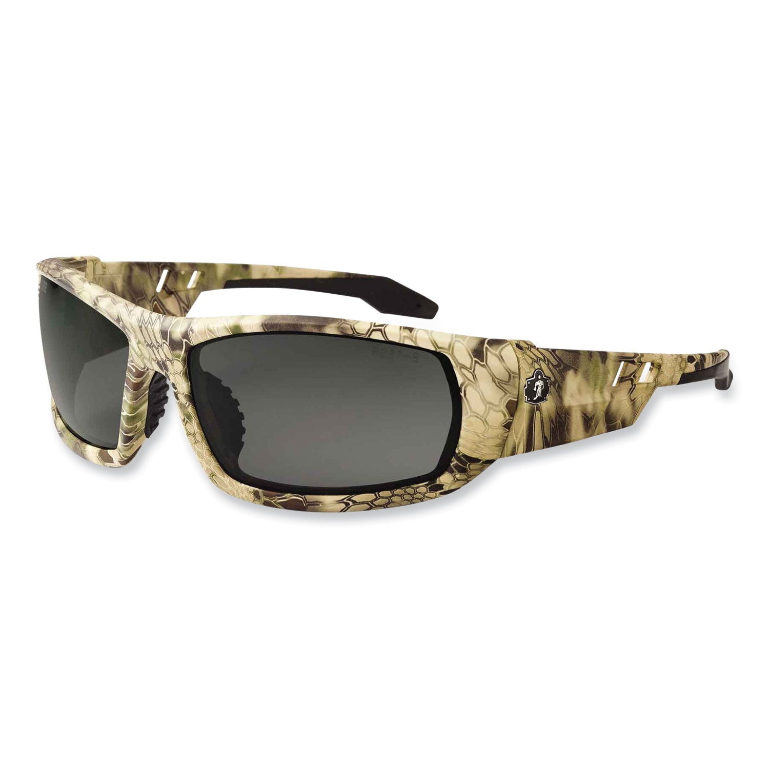 Ergodyne Skullerz ODIN-PZ Polarized Smoke Safety Glasses, Kryptek Highlander Frame, 1 Each