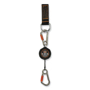 Adjustable - 8 lb Load Capacity - Standard - Carabiner Attachment - 1" Height x 9.3" Width x 48" Length - Black - Aluminum, ABS Plastic - 1 Each