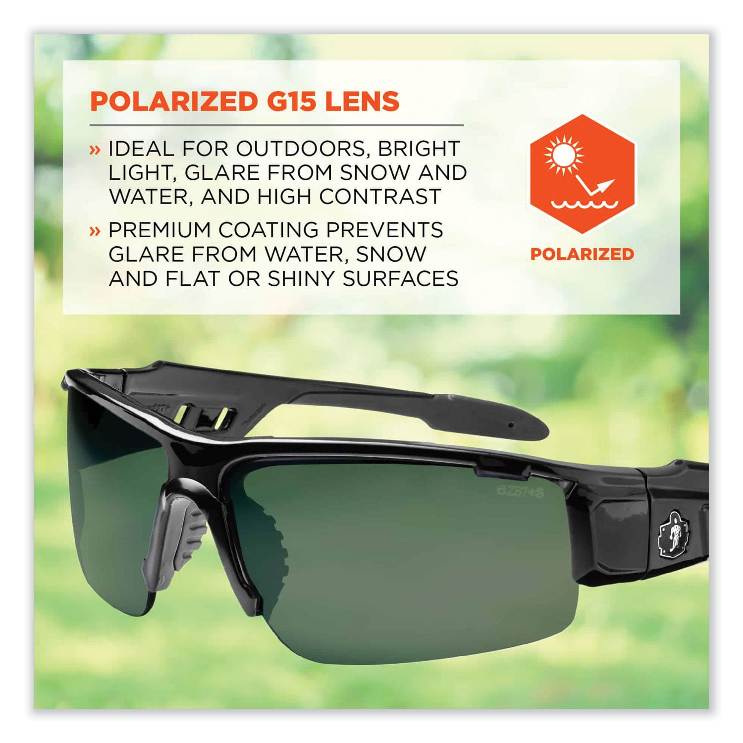 Ergodyne Dagr PZ G15 Lens Safety Glasses