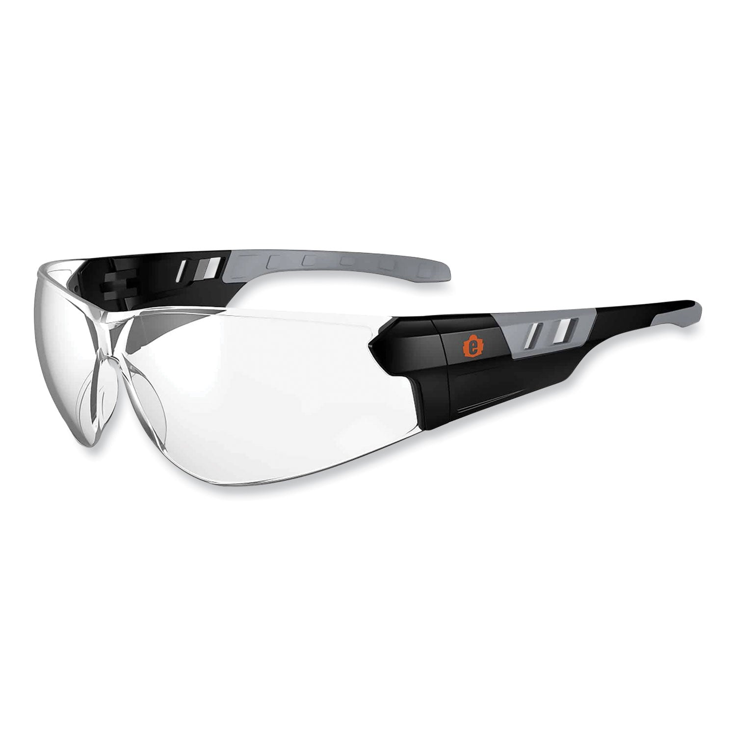 Eye Protection - Matte Black - Clear Lens - Anti-fog, Lightweight, Rimless, Impact Resistant, Anti-scratch, Durable, UV Resistant, Slip Resistant, Flex-Point Temple, Frameless - 1 Each