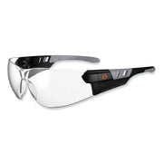 Eye Protection - Matte Black - Clear Lens - Anti-fog, Lightweight, Rimless, Impact Resistant, Anti-scratch, Durable, UV Resistant, Slip Resistant, Flex-Point Temple, Frameless - 1 Each