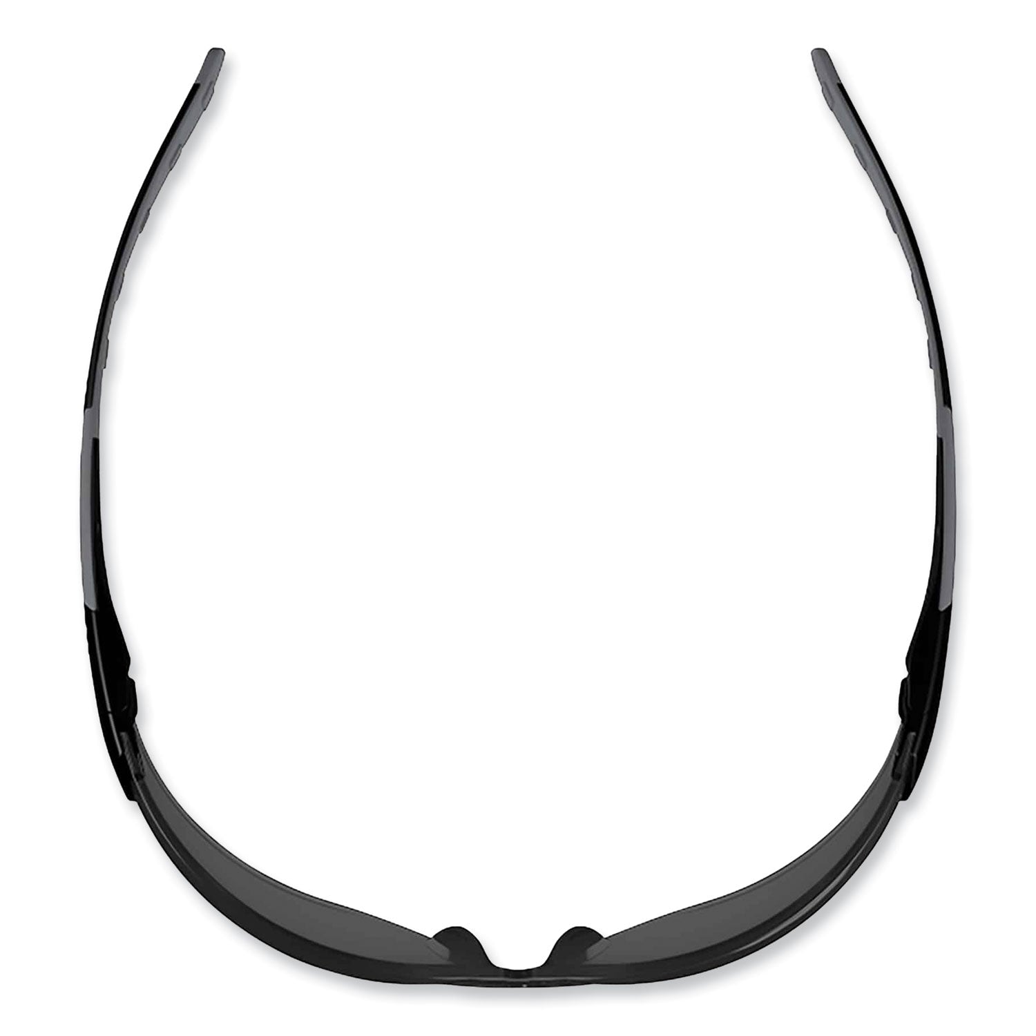 Ergodyne SAGA Smoke Lens Matte Frameless Safety Glasses / Sunglasses, Matte Black, Black