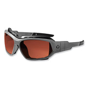 Ergodyne Loki PZ Copper Safety Glasses - Matte Gray Frame/Copper Lens