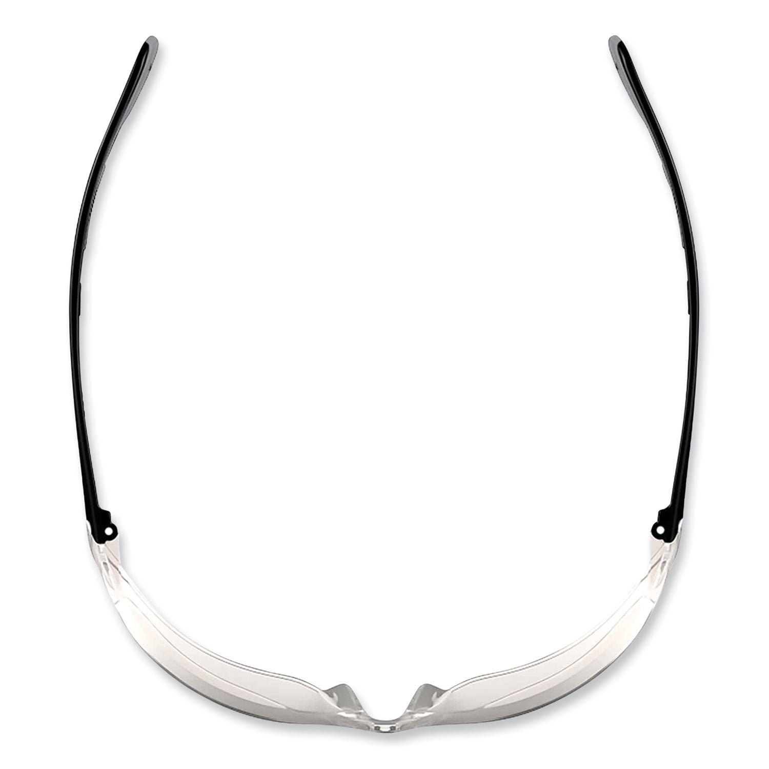 Eye Protection - Matte Black - Clear Lens - Anti-fog, Anti-scratch, UV Resistant, Lightweight, Impact Resistant, Non-Slip Temple, Rubber Tipped Temples, Frameless - 1 Each