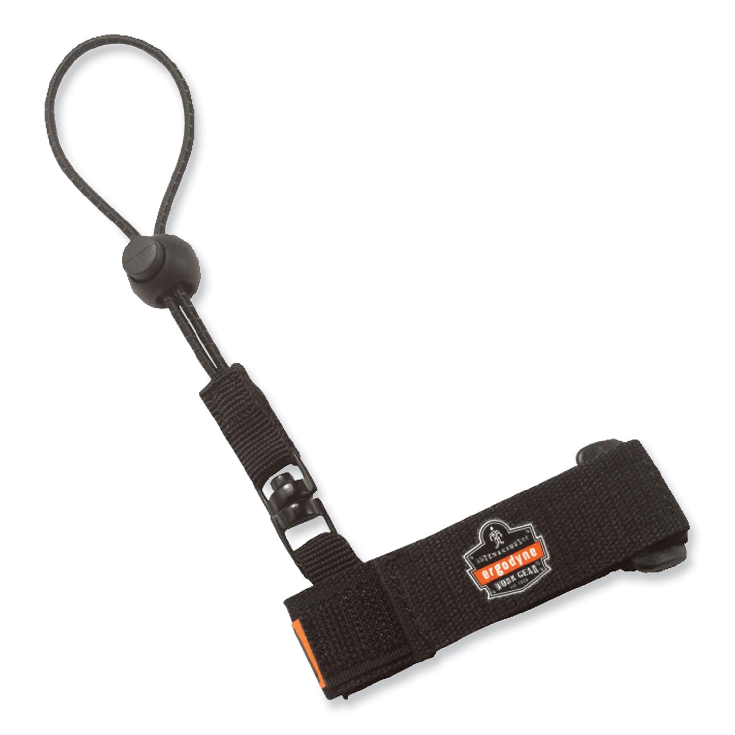 Ergodyne 3115 Wrist Tool Lanyard - 2lbs - Adjustable - 2 lb Load Capacity - Large (L)/Extra Large (XL) - Barrel Lock Closure Attachment - 11.3" Height x 1.3" Width x 4" Length - Black - Polyester Webbing - 6 / Carton