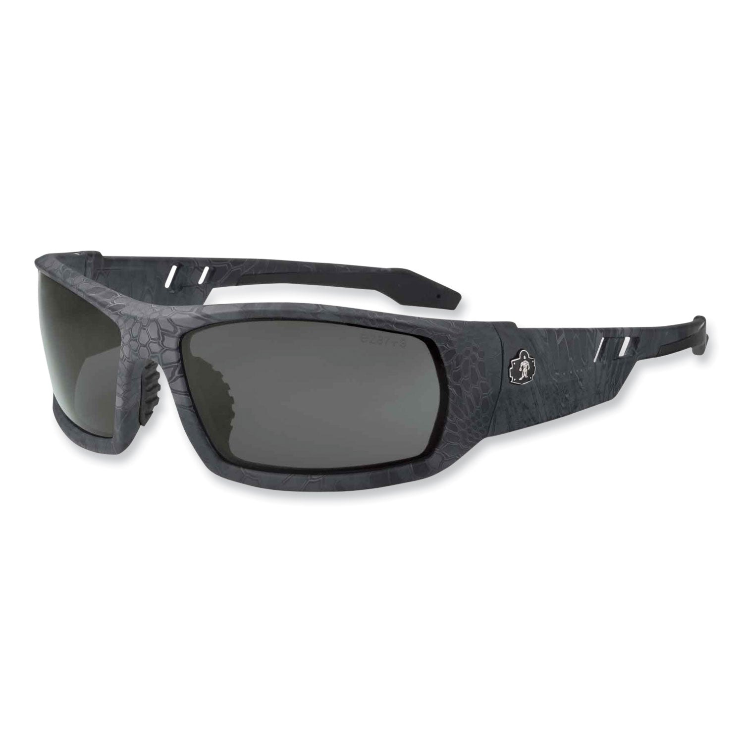 Ergodyne Skullerz Odin AF Smoke Safety Glasses, Kryptek Typhon Frame, Anti-Fog, Scratch Resistant, Impact Resistant, 1 Each