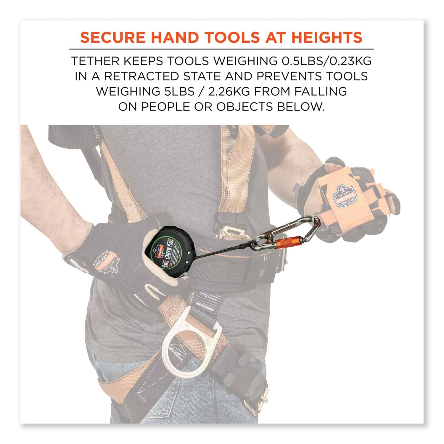 Adjustable - 5 lb Load Capacity - Standard - Carabiner Attachment - 1" Height x 9.3" Width x 48" Length - Black - Aluminum, ABS Plastic - 1 Each