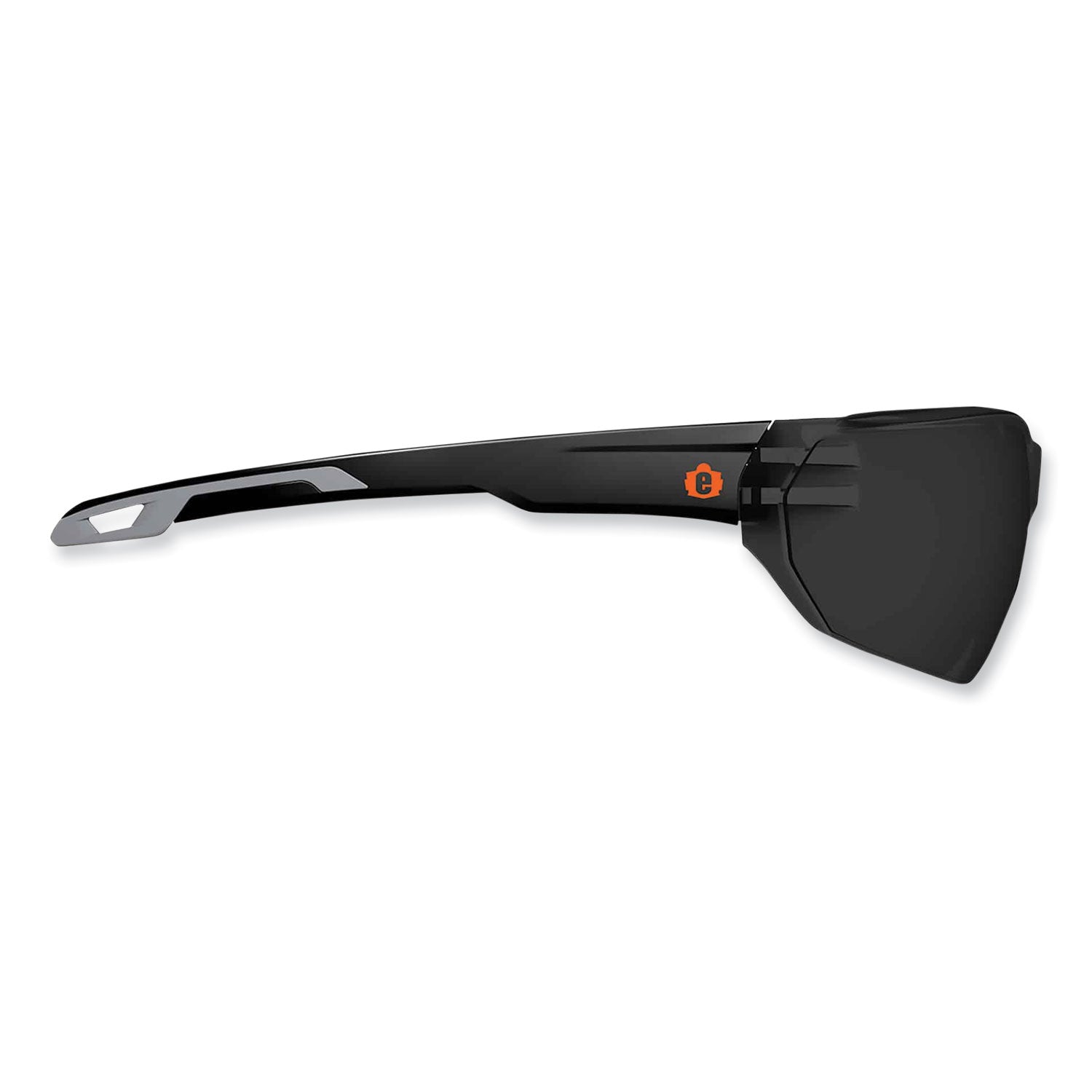Ergodyne VALI Anti-Fog Smoke Lens Matte Frameless Safety Glasses / Sunglasses, Matte Black, Black