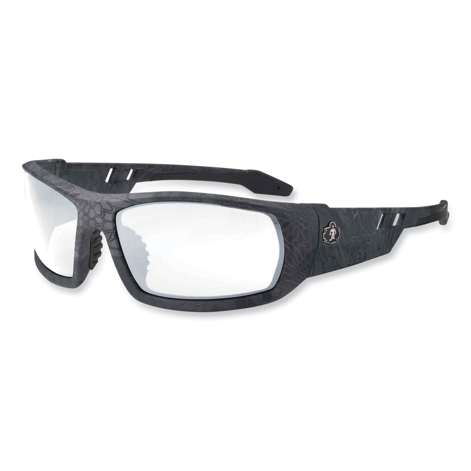 Ergodyne Odin Clear Lens Safety Glasses, Kryptek Typhon Frame, Scratch & Impact Resistant, Anti-glare, Non-slip, Comfortable, 1 Each