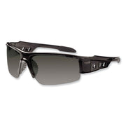 Ergodyne Dagr AF Smoke Safety Glasses, Black Frame, Smoke Lens, Anti-Fog, Scratch Resistant, Impact Resistant, Non-Slip, 1 Each