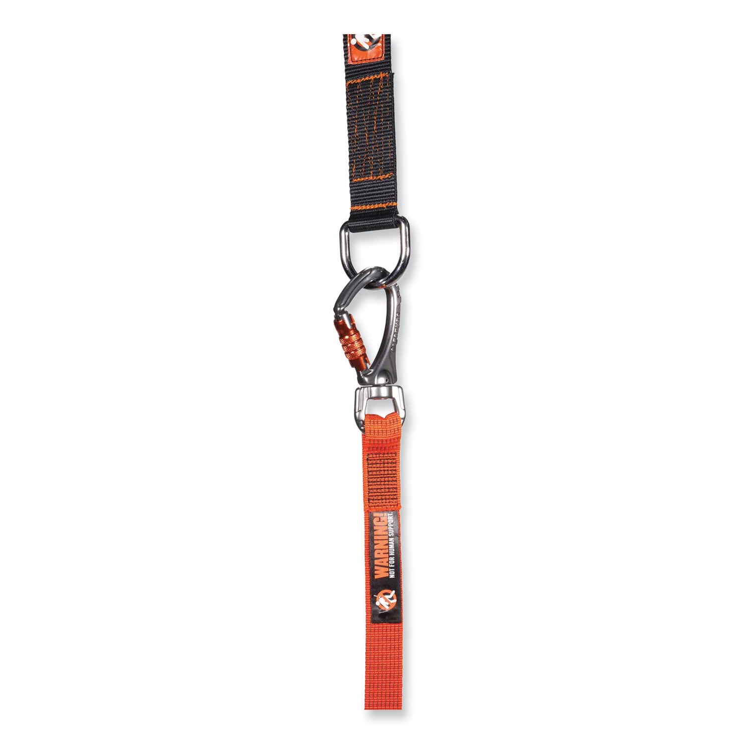 Adjustable - 80 lb Load Capacity - Standard - Carabiner Attachment - 2" Height x 12" Width x 76" Length - Orange - Nylon Webbing, Aluminum - 1 Each