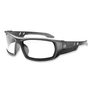 Ergodyne Skullerz Odin AF Clear Safety Glasses, Matte Black Frame, Anti-Fog, Scratch Resistant, Impact Resistant, Comfortable Fit, 1 Each