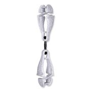 Squids 3420 Dual Clip Swivel Glove Clip Holder, 1 x 0.6 x 5.5, Acetal Copolymer, Granite, 100/Pack