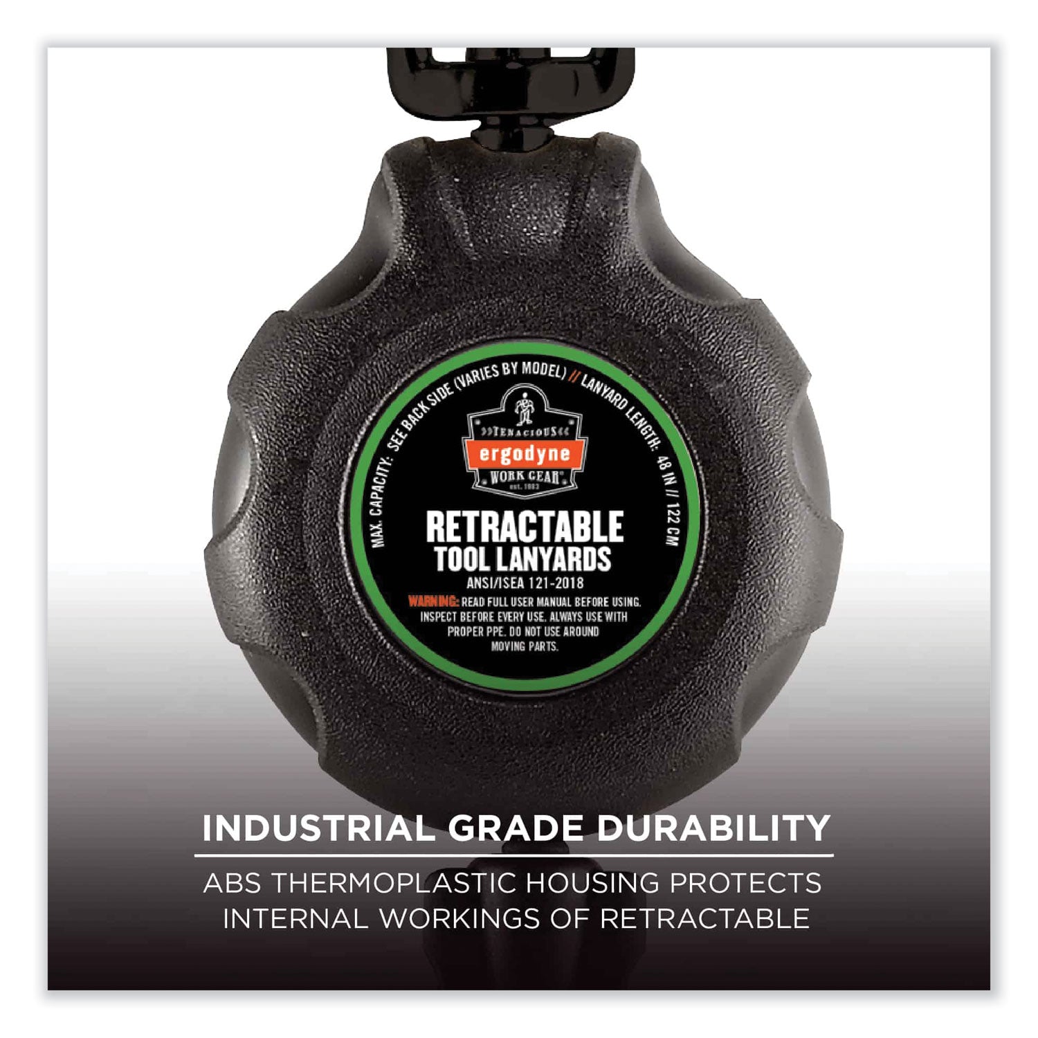 1 lb Load Capacity - Standard - Clip/Buckle Attachment - 1.5" Height x 12.5" Width x 5" Length - Black - Stainless Steel, Acrylonitrile Butadiene Styrene (ABS), Plastic - 1 Each